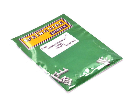 Springside N8 Assorted Unpainted Lamps (20) N Gauge