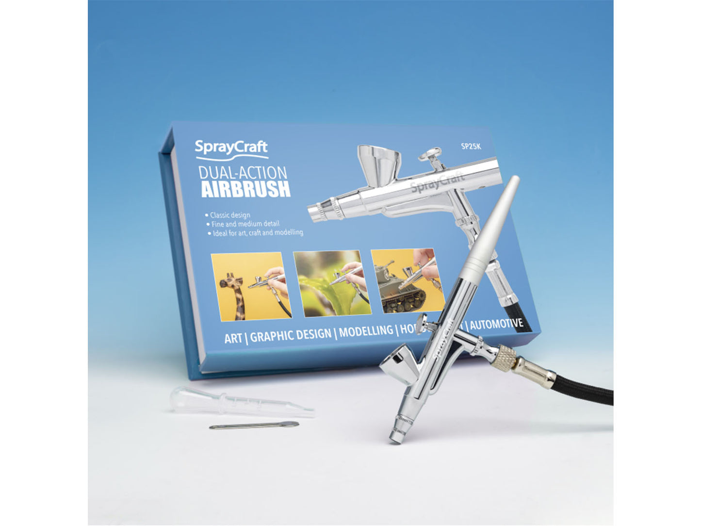 Spraycraft Precision Top Feed Airbrush Kit SPY25K