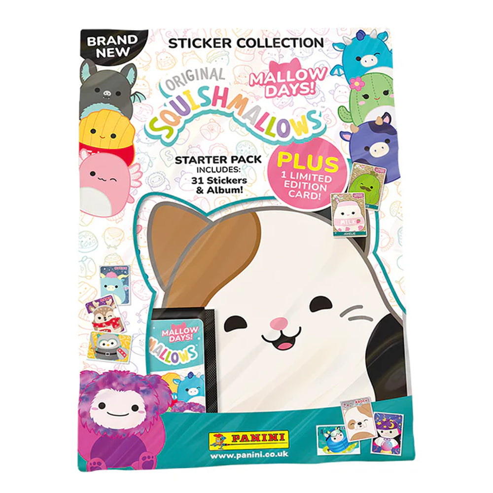 Squishmallows 'Mallow Days' Sticker Collection - Starter Pack Album & Stickers