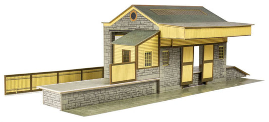 Superquick A07.1 Goods Depot (Stone Built) Card Kit OO Gauge