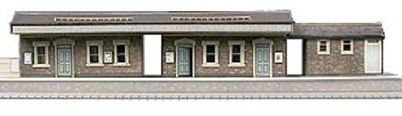 Superquick Island Platform Building Card Kit OO Gauge SQA4