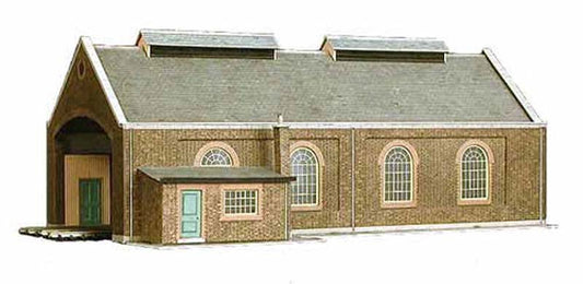 Superquick Two Track Engine Shed Card Kit OO Gauge SQA5