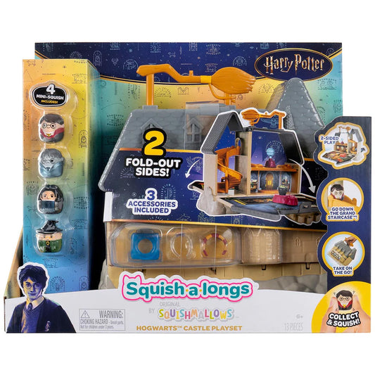Squishmallows: Squish-a-longs - Harry Potter Hogwarts Castle Playset