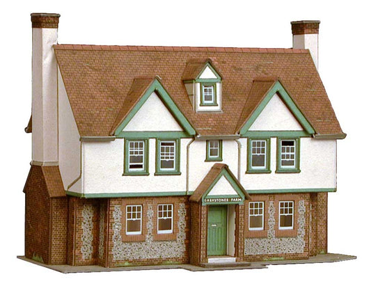 Superquick Greystones Farmhouse Card Kit OO Gauge SQB24