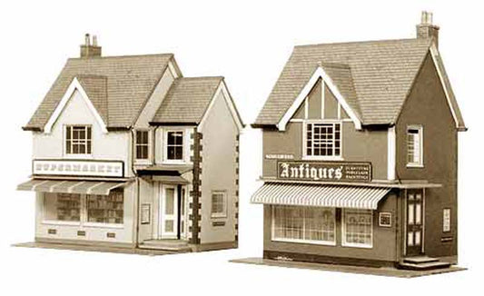 Superquick Supermarket & Shop Card Kit OO Gauge SQB27