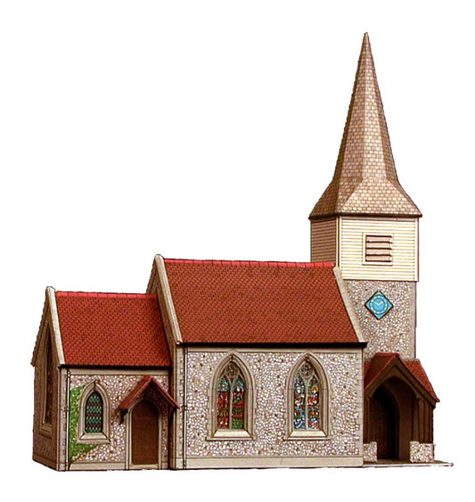 Superquick Country Church Card Kit OO Gauge SQB29