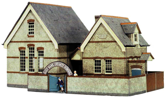 Superquick The Village School Card Kit OO Gauge SQB31