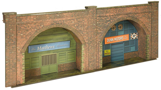 Superquick Red Brick Embankment Arches Card Kit OO Gauge C8