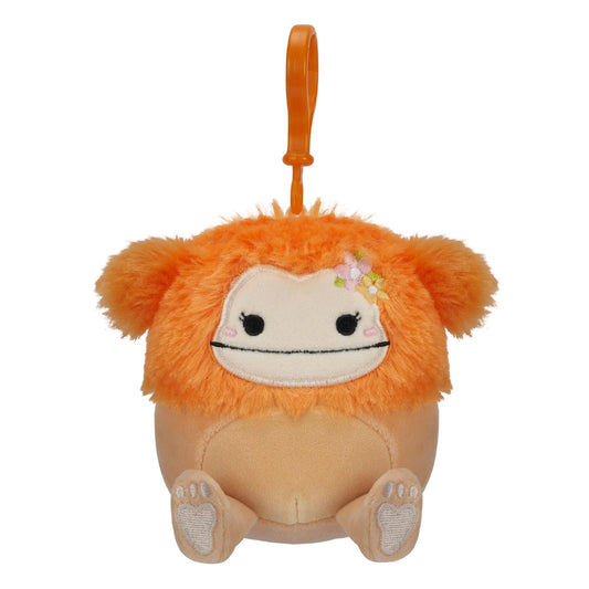 Squishmallows Shasta - Light Orange Bigfoot w/Flower Pin 3.5" Clip-On Plush