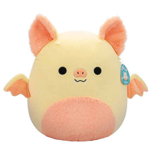 Squishmallows Meghan the Cream and Pink Bat with Fuzzy Belly 16" Plush Soft Toy