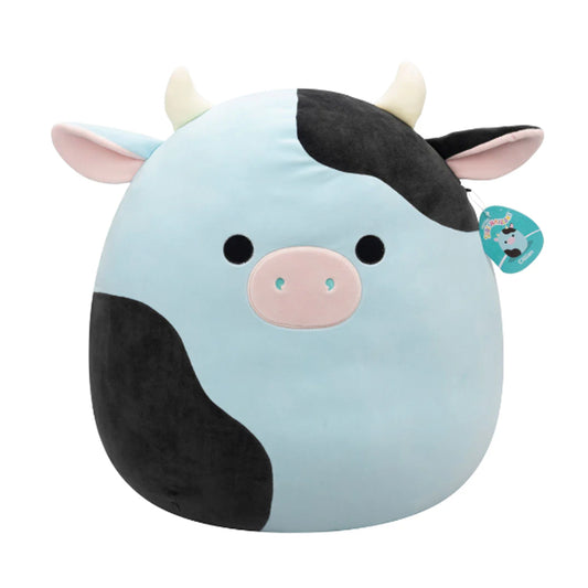 Squishmallows Cillian the Blue & Black Cow 20" Plush Jumbo Soft Toy