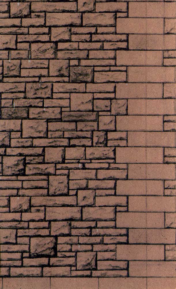 Superquick Red Rubble Walling Building Papers OO Gauge SQD13