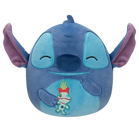 Squishmallows Disney Stitch Holding Scrump 10" Medium Plush Soft Toy