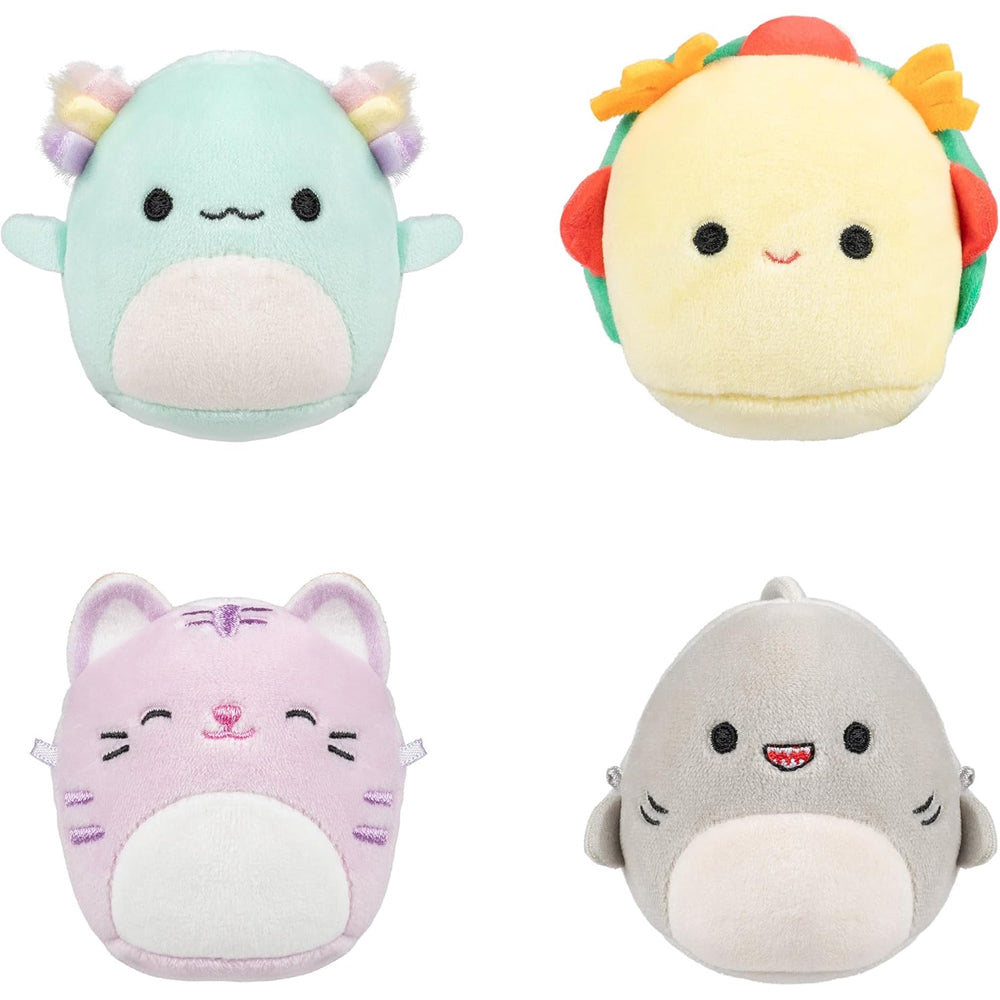 Squishmallows Micromallows 2.5" Plush 4-Pack (Gordon, Tex, Tabitha, Irina)