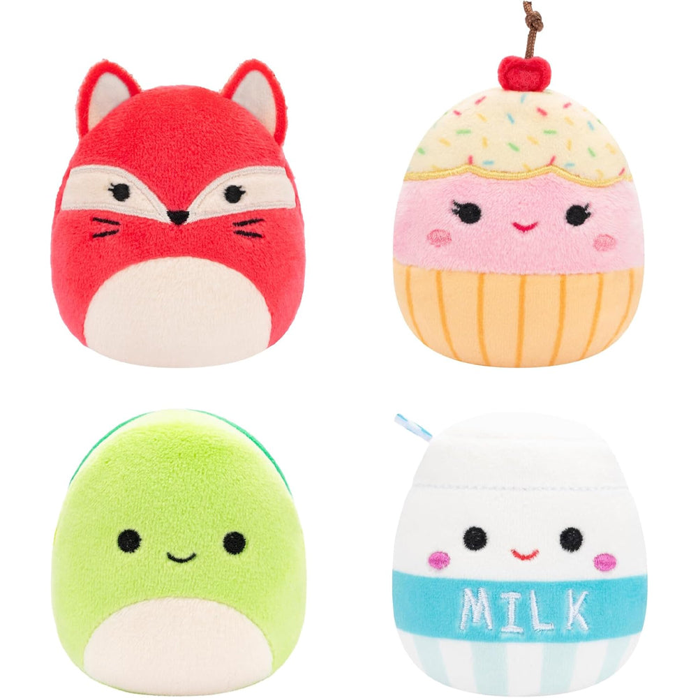 Squishmallows Micromallows 2.5" Plush 4-Pack (Fifi, Henry, Melly, Clara)