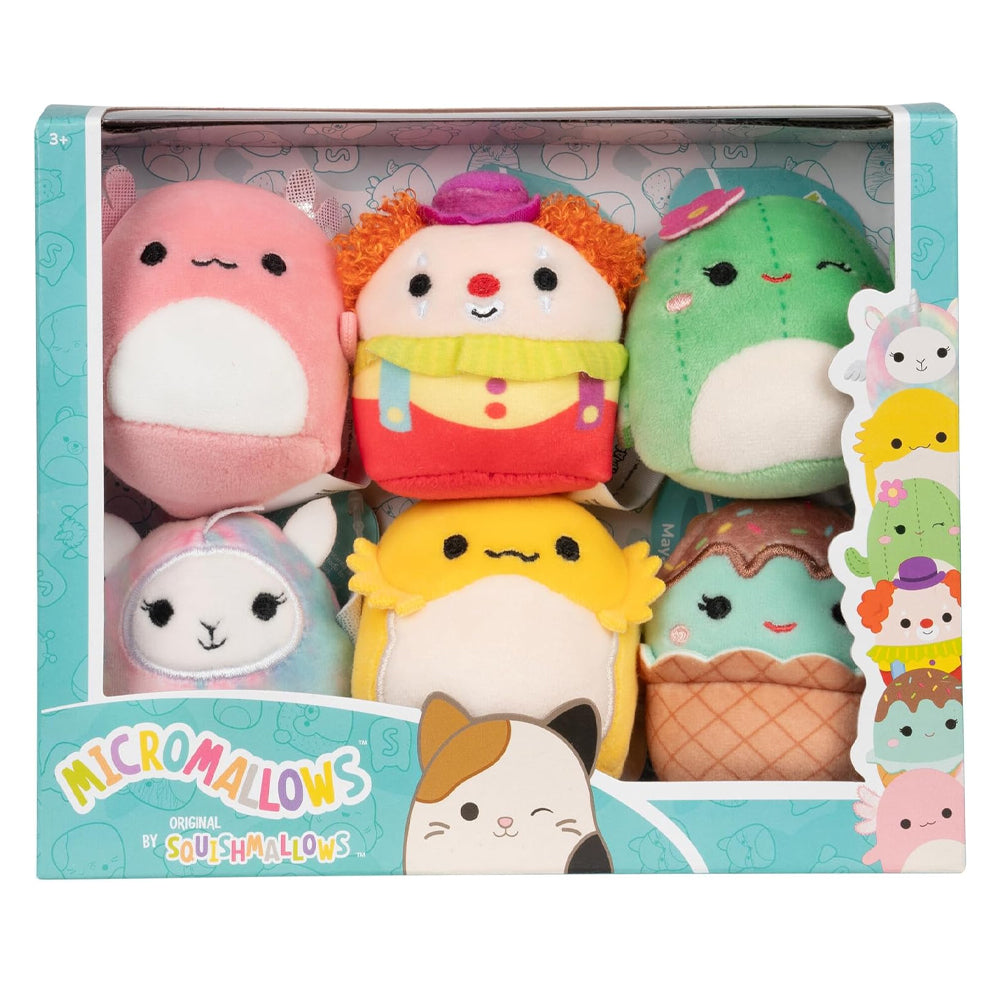 Squishmallows Micromallows 2.5" Plush 6-Pack (Archie, Maya, Maritza, etc)