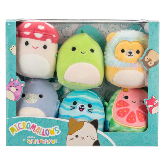 Squishmallows Micromallows 2.5" Plush 6-Pack (Cortez, Floyd, Leonard, etc)