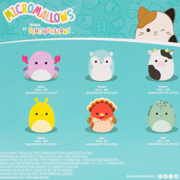 Squishmallows Micromallows 2.5" Plush 6-Pack (Connor, Cailey, Cole etc)