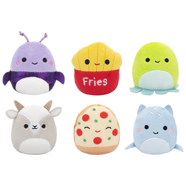 Squishmallows Micromallows 2.5" Plush 6-Pack (Pep, Walker, Malcolm etc)
