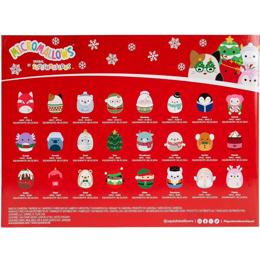 Squishmallows: Micromallows Deluxe Holiday Advent Calendar 2025