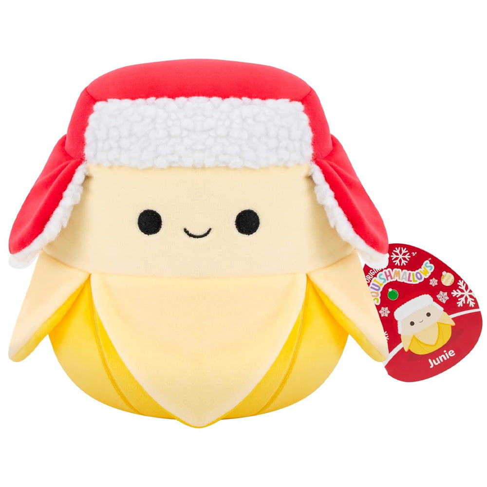 Squishmallows Junie the Banana w/Hat Christmas 7.5" Plush Soft Toy
