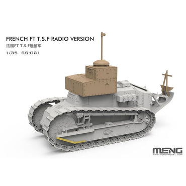 Meng SS-021 French Tank FT T.S.F Radio Version + Resin Parts 1:35 Model Kit