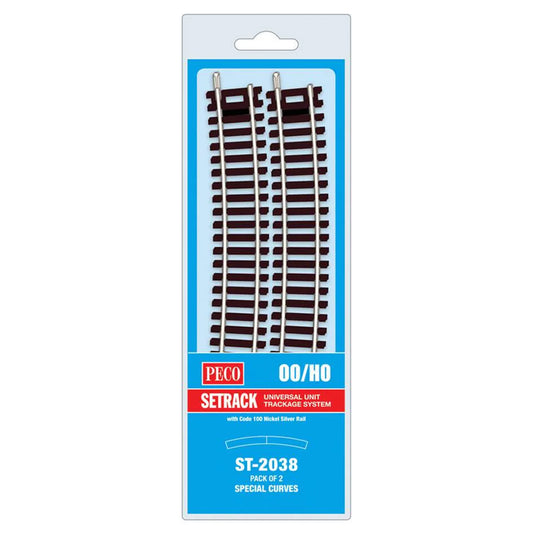 PECO ST-2038 Special Curves Setrack OO/HO Track