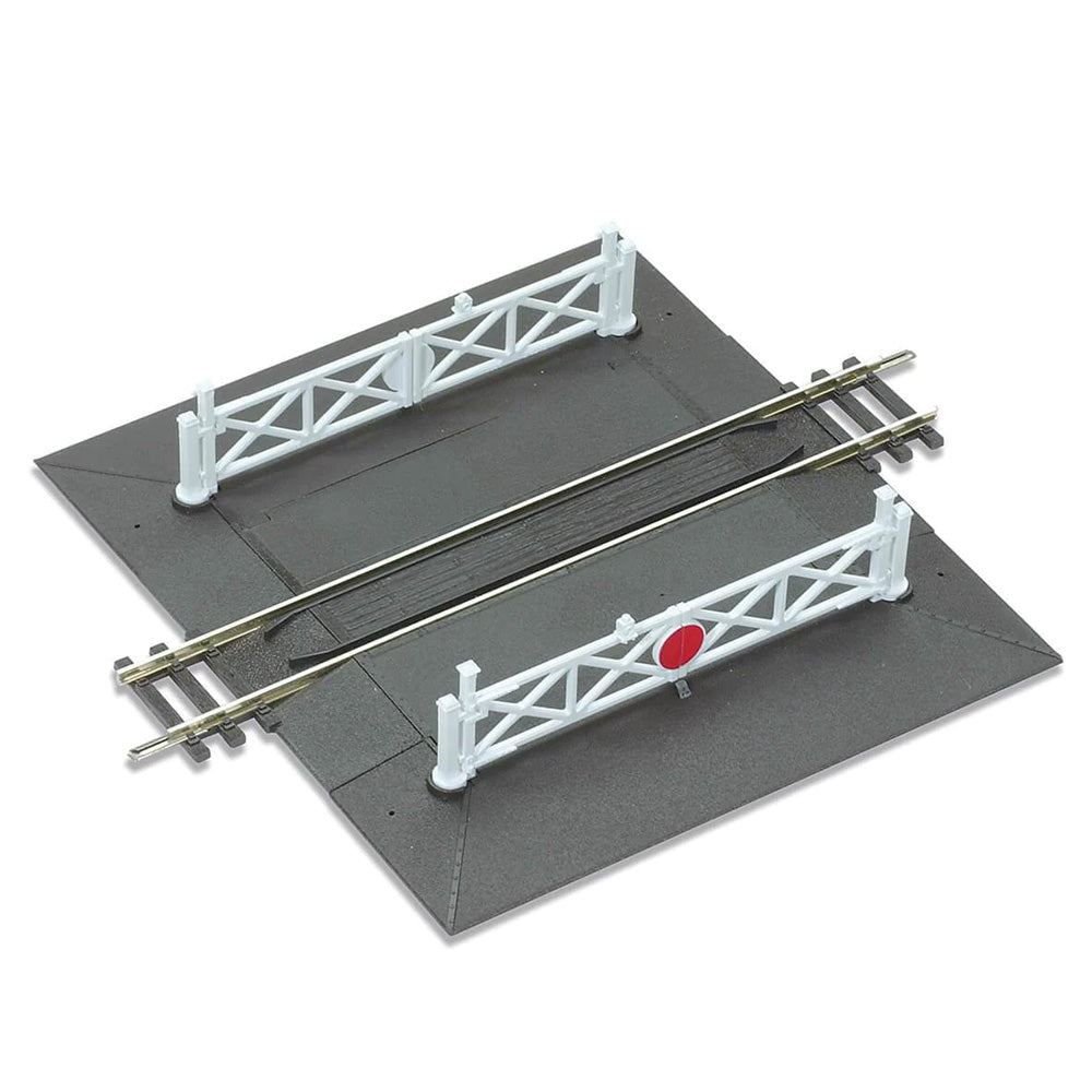 PECO ST-268 Straight Level Crossing w/2 Ramps & 4 Gates Setrack OO/HO Track