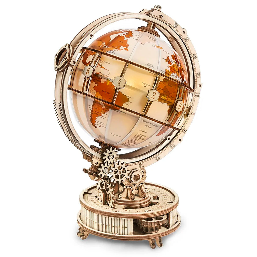 ROBOTIME ROKR Luminous Globe Wooden Model Kit ST003