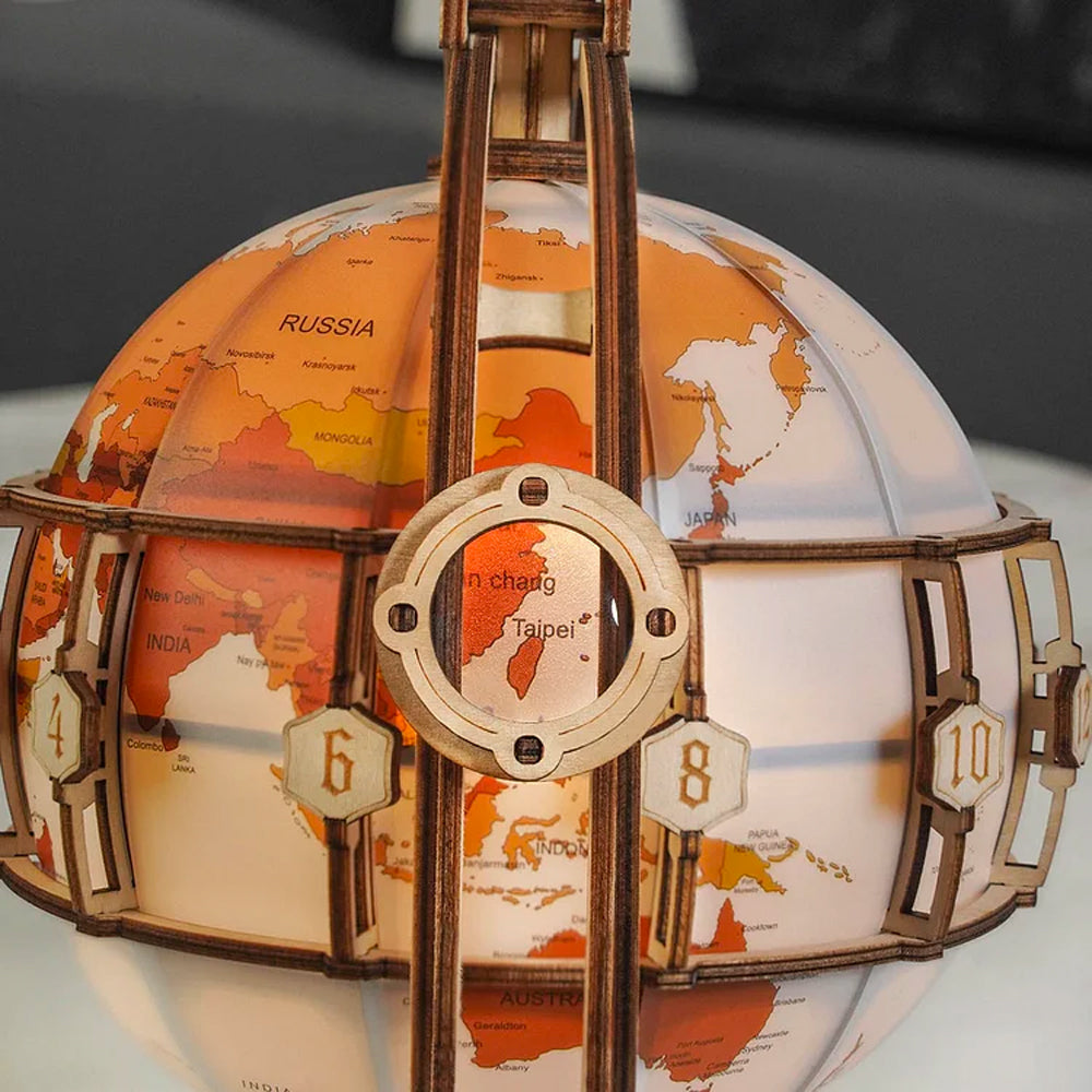 ROBOTIME ROKR Luminous Globe Wooden Model Kit ST003