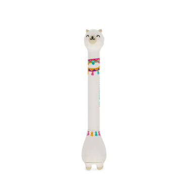Legami Stand-Ink Ovation Ballpoint Pen with Base - Llama - Sky Blue