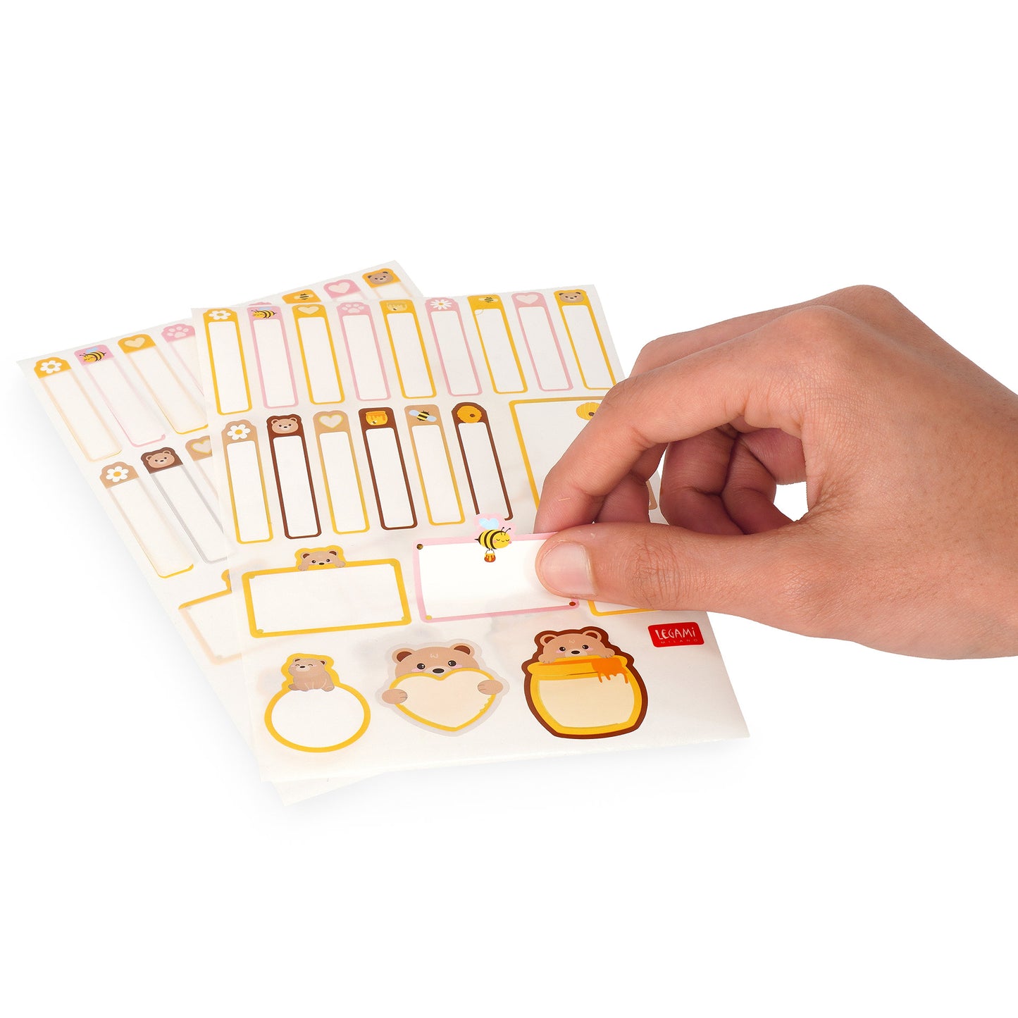 Legami My Name Is... Set of 66 Adhesive Labels - Teddy