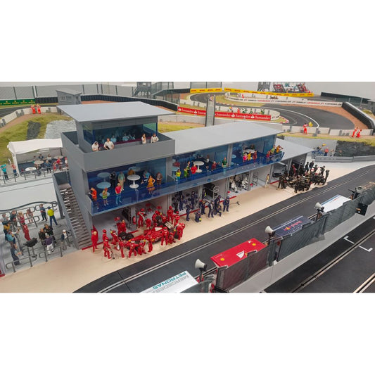 SLOT TRACK SCENICS Modern Garage for Scalextric Layout Building