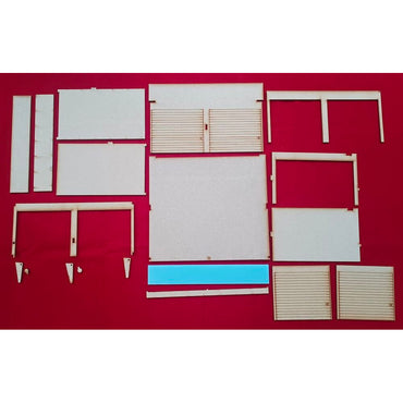 SLOT TRACK SCENICS Modern Garage for Scalextric Layout Building