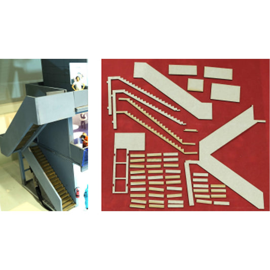 SLOT TRACK SCENICS B-M8/DS Double Storey Stairs for Scalextric/Slot Layout