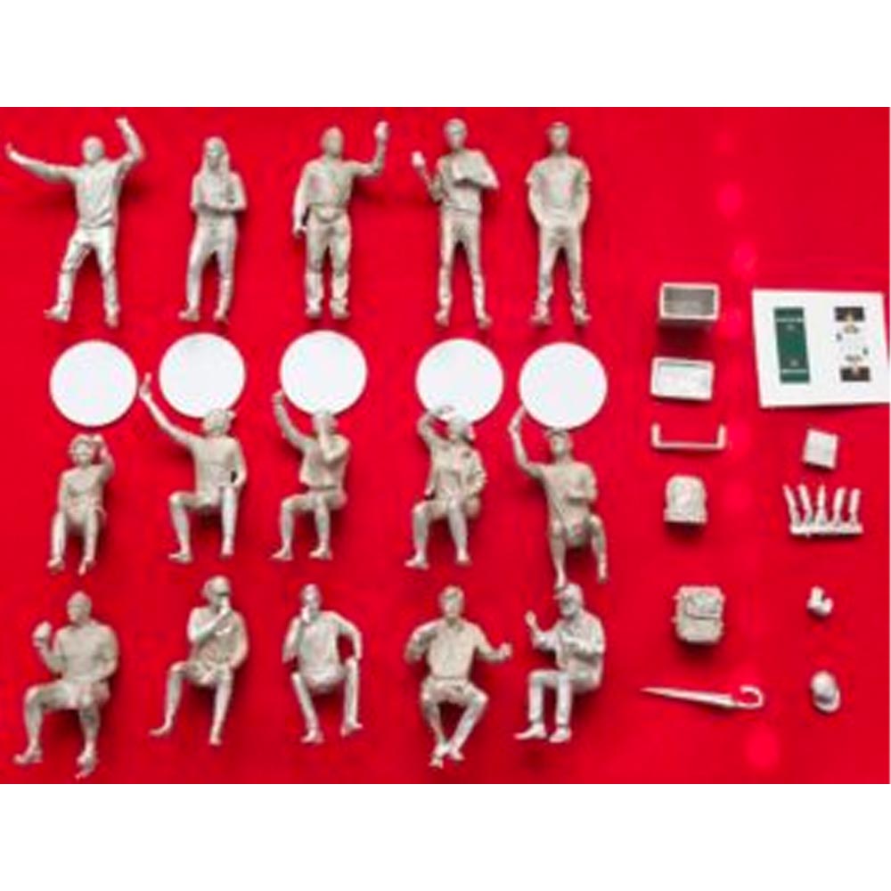 SLOT TRACK SCENICS DP3 Spectator Diorama Set Pack 3 - for Scalextric Slot Layout