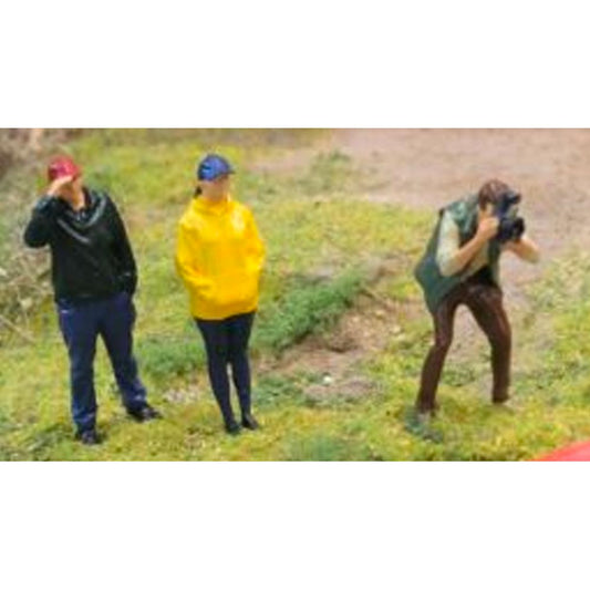 SLOT TRACK SCENICS Fig. 24 3x Standing Spectator Pack A - for Scalextric Layout