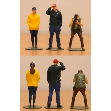 SLOT TRACK SCENICS Fig. 24 3x Standing Spectator Pack A - for Scalextric Layout