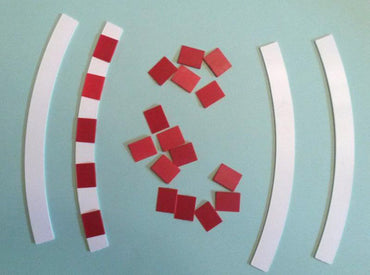 SLOT TRACK SCENICS K-R2 Kerb - Radius 2 - 45 x 4 - for Scalextric