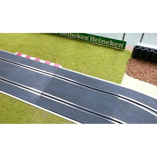 SLOT TRACK SCENICS K-S Kerb - Straight 175mm x 4 - for Scalextric
