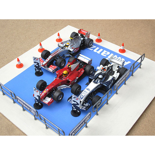 SLOT TRACK SCENICS PL/PF Parc Ferme Set - for Scalextric