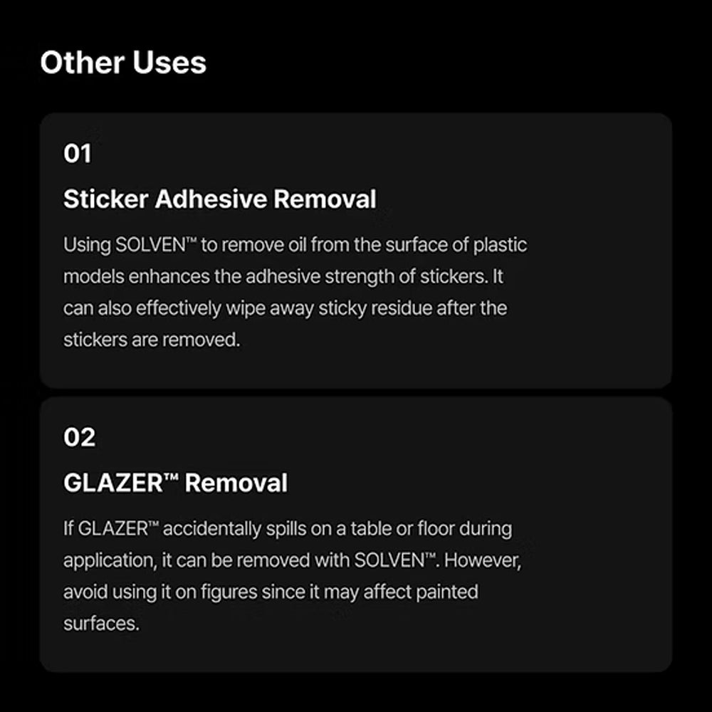 Gunprimer SOLVEN 50ml Dropper Bottle Model Kit Cleaner