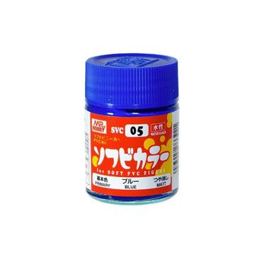 Mr Hobby Mr Soft SVC-05 Soft Vinyl Colour Blue Acrylic Paint 18ml