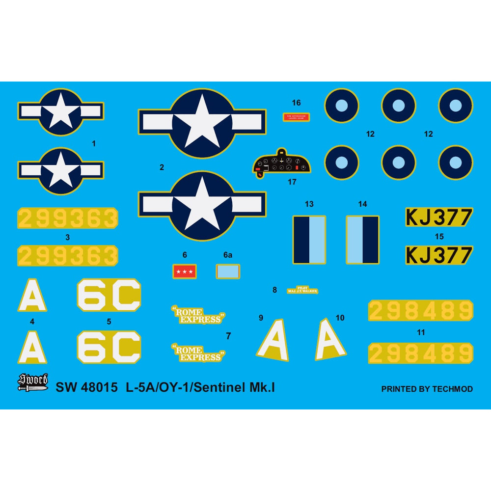 Sword 48015 L-5A/OY-1 Sentinel Mk.I 1:48 Model Kit