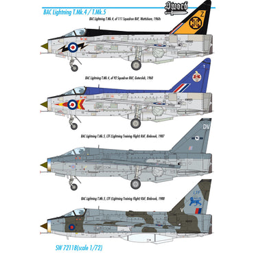 Sword 72118 BAC/EE Lightning T.4/T.5 1:72 Model Kit