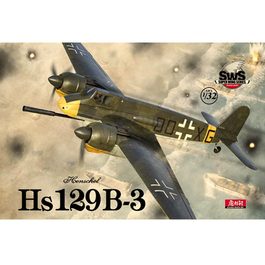Zoukei Mura SWS19 Henschel Hs 129 B-3 1:32 Plane Plastic Model Kit