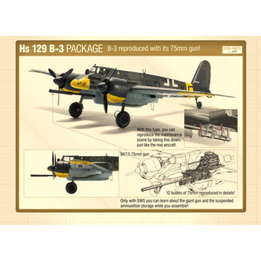 Zoukei Mura SWS19 Henschel Hs 129 B-3 1:32 Plane Plastic Model Kit