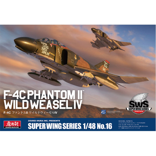 Zoukei Mura SWS16 F-4C Phantom II Wild Weasel IV 1:48 Model Kit