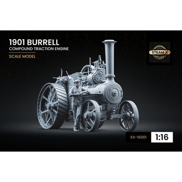 ScaleX 1901 Burrell Compound Traction Steam Engine 1:16 3D Printed Model Kit