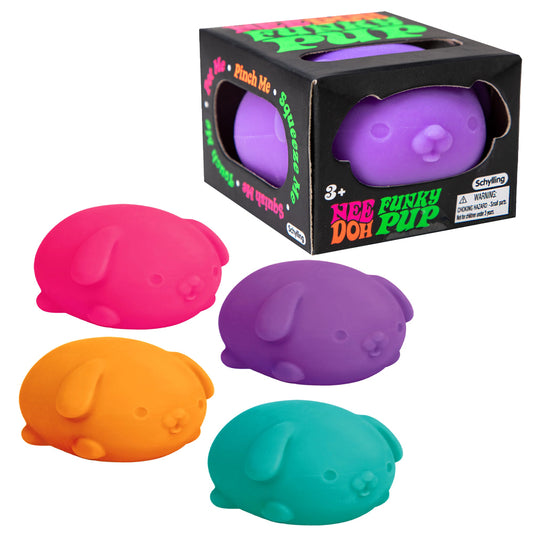 NeeDoh Funky Pup Fidget Stress Toy - Assorted Colours
